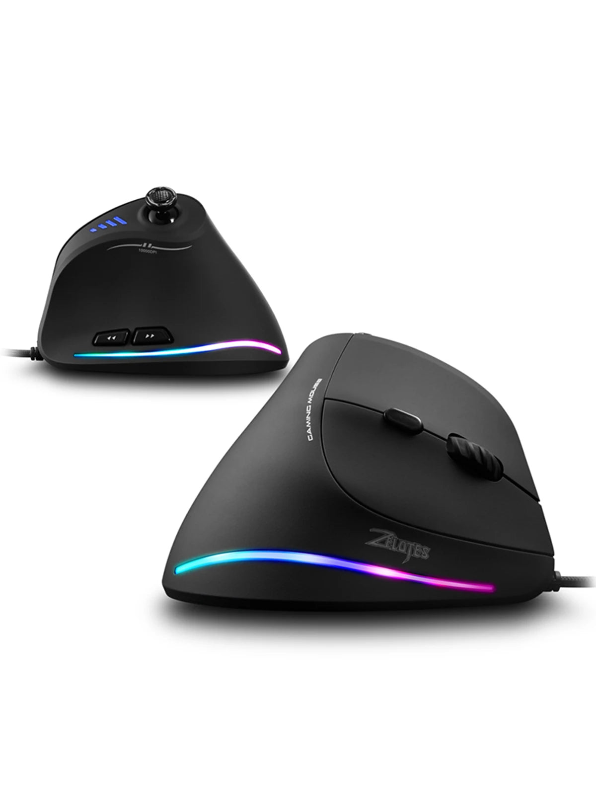 ZELOTES C18 Upright Mouse 11 Key Optical Mouse 10000DPI Support Programming Comfortable Gaming Mouse