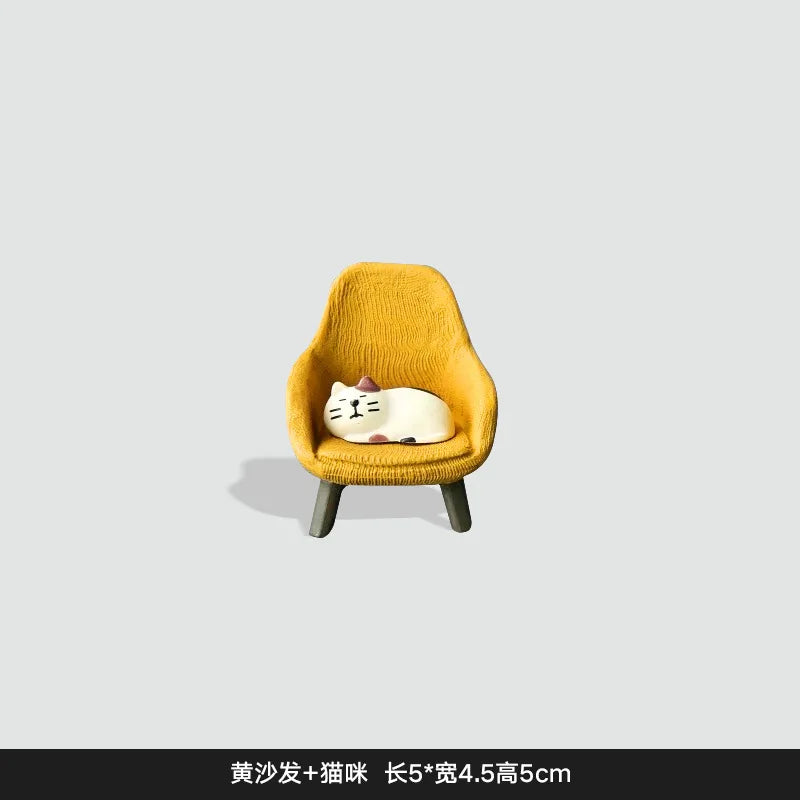 Little Prince Rocking Chair Handmade home decoration ornament Desktop Granule Car DIY Trendy Play Resin Pendulum Arts and Crafts