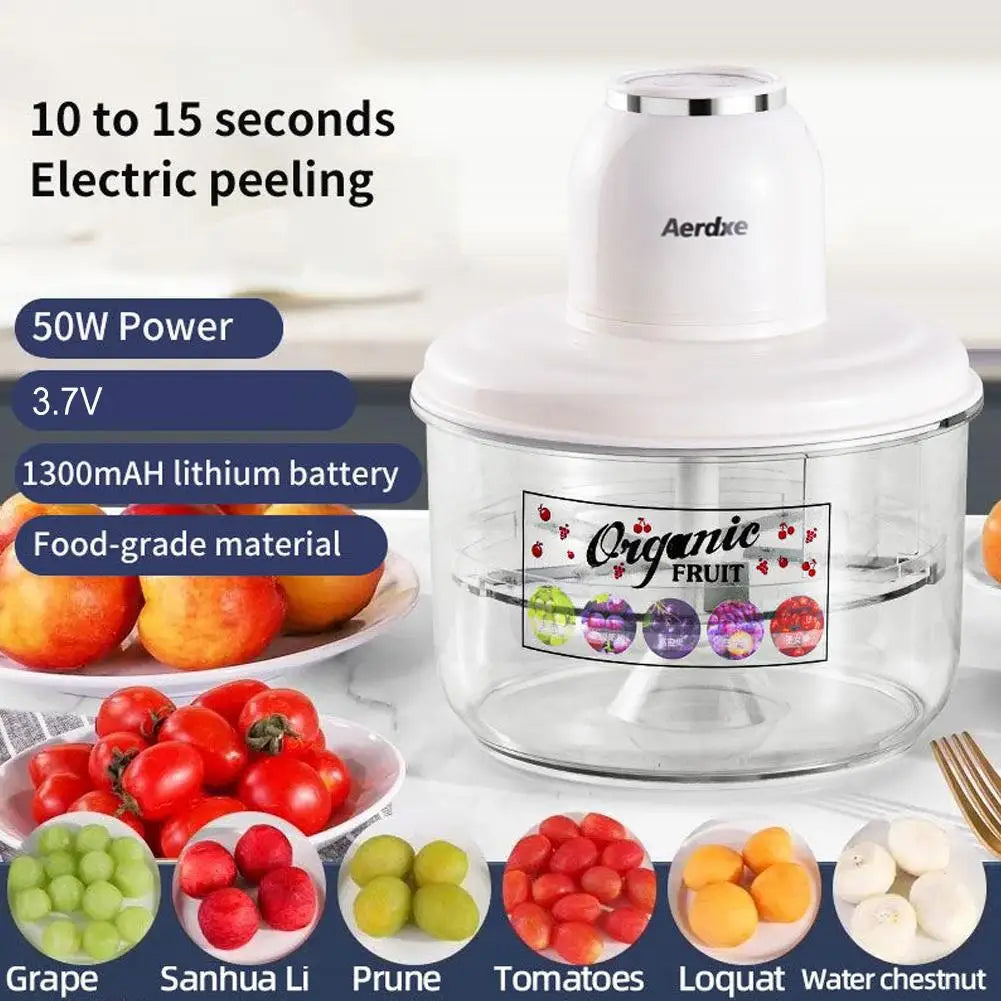 Electric Automatic Grape Peeler Machine for Home Use, Desktop Fruit Skin Peeler for Grapes Tomatoes, Easy to Clean & Save Time