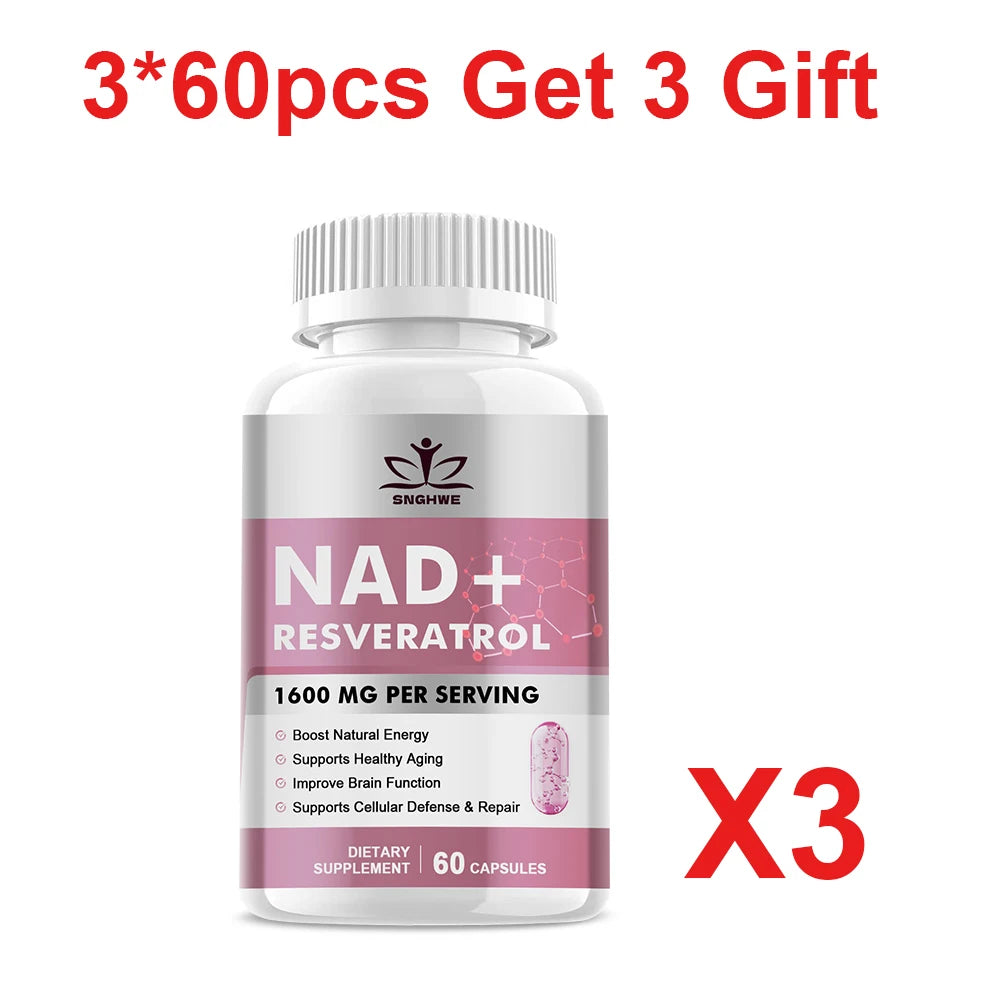 NAD Supplements - Anti-Aging Cell Booster,NAD+ Booster, Nicotinamide Riboside Alternative, Natural Energy & Cellular Health