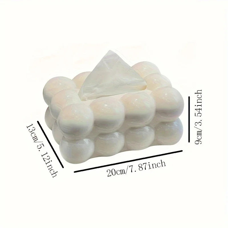 Creative Cloud-Shaped Tissue Box Restaurant Napkin Holder Home Tissue Storage Rack Decorative Paper Towel Box for Dining Table