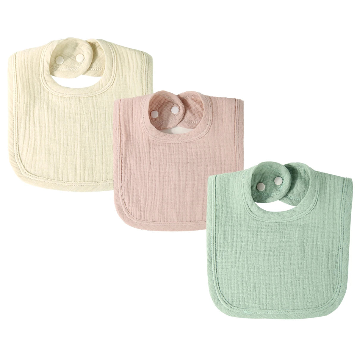 Pure Cotton Gauze Baby Bib Soft Breathable U-Shaped Saliva Towel for Infants Comfortable And Airy Neck Cover for Babies