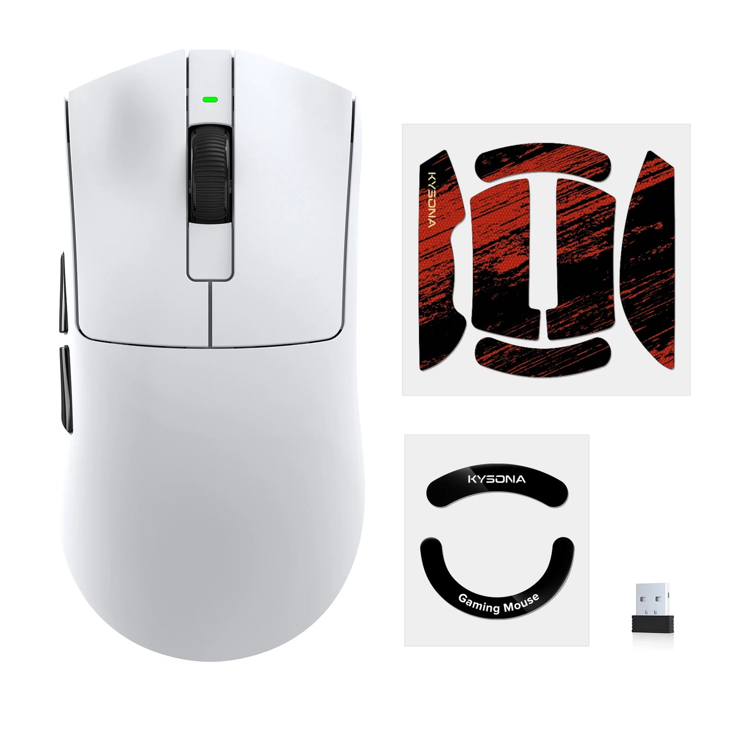 KYSONA Jupiter Ultra Wireless Mouse Gaming PAW3950 sensor 8000hz Bluetooth 30000DPI Rechargeable Mice For PC laptop Gamer