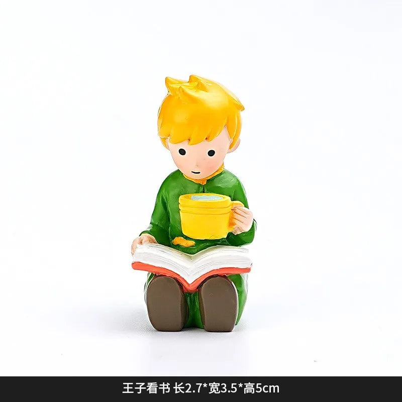 Little Prince Rocking Chair Handmade home decoration ornament Desktop Granule Car DIY Trendy Play Resin Pendulum Arts and Crafts