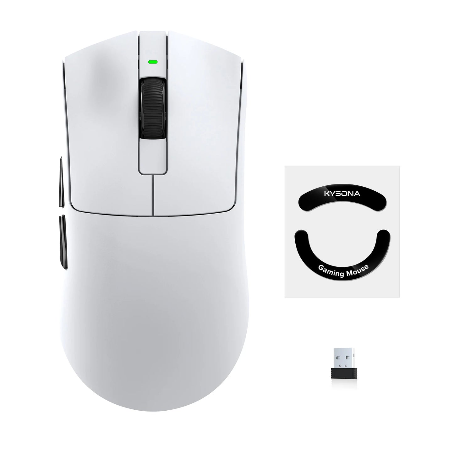 KYSONA Jupiter Wireless Gaming Mouse Bluetooth Mice PAW3395 Sensor 26000DPI 8khz Lightweight 49g For Big Hands PC Laptop Gamer