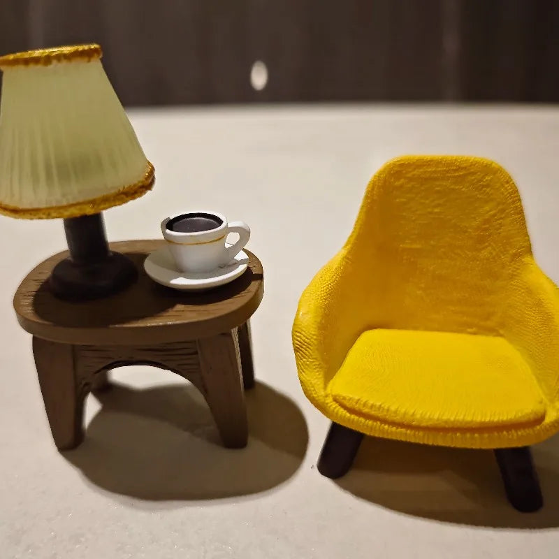 Little Prince Rocking Chair Handmade home decoration ornament Desktop Granule Car DIY Trendy Play Resin Pendulum Arts and Crafts