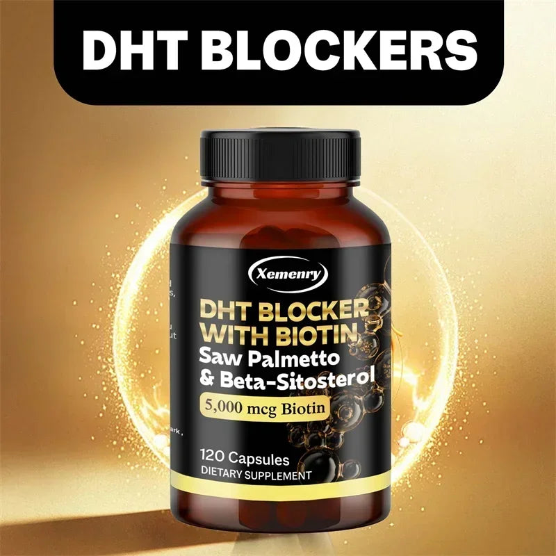 DHT Blocker - Promotes Hair Growth Helps with Healthy Urination Natural DHT Blocker for Men & Women