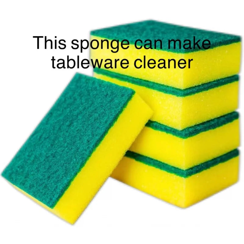 30 Piece Set of Heavy-Duty Frosted Sponge, Double-Sided Design, Durable Kitchen Sponge, high-Density dishwashing Sponge.