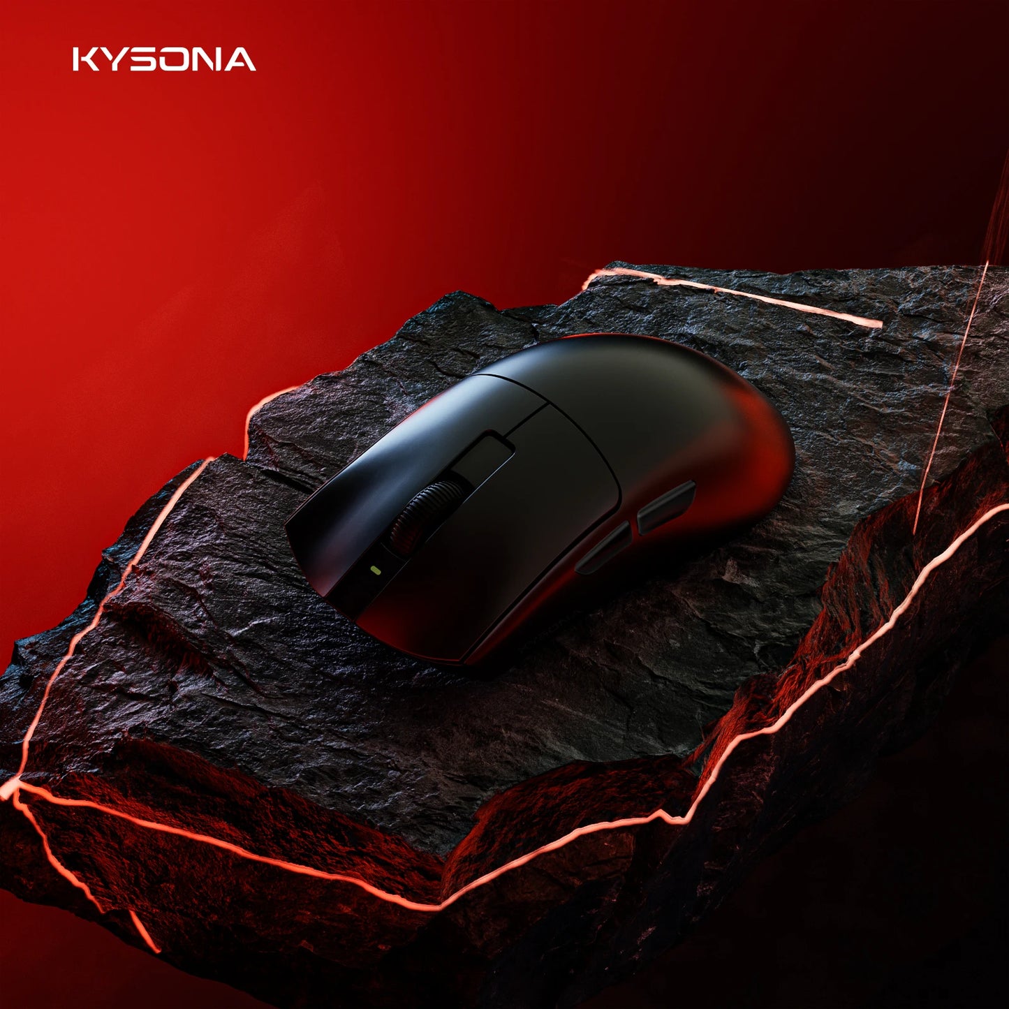 KYSONA Jupiter Wireless Gaming Mouse Bluetooth Mice PAW3395 Sensor 26000DPI 8khz Lightweight 49g For Big Hands PC Laptop Gamer
