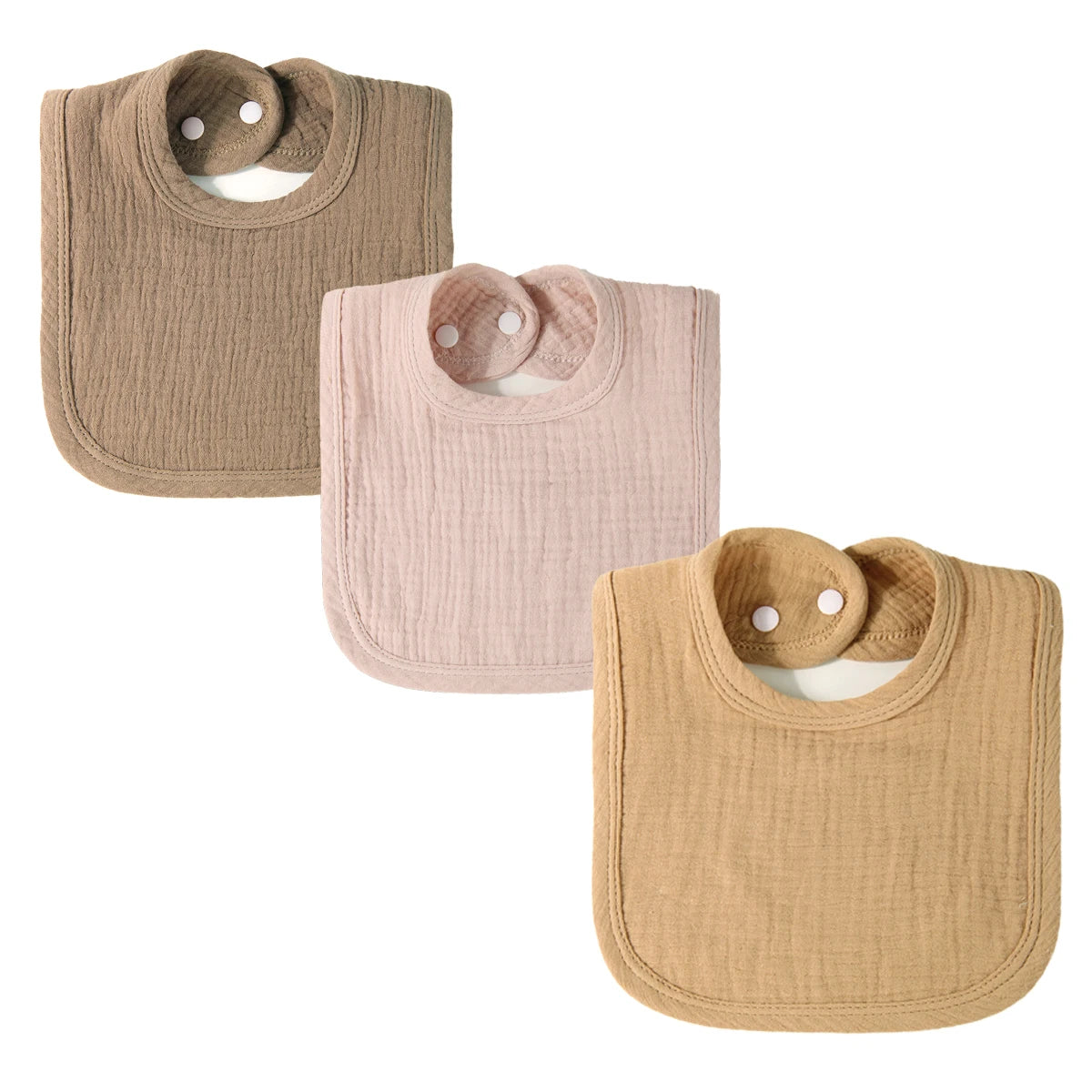 Pure Cotton Gauze Baby Bib Soft Breathable U-Shaped Saliva Towel for Infants Comfortable And Airy Neck Cover for Babies