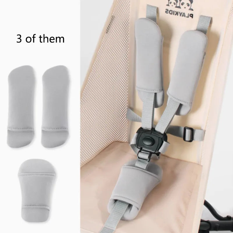 3pcs/set Baby Stroller Shoulder Strap Covers Soft Car Seat Belt Cushion Pram Shoulder Guard Pads Cart accessories