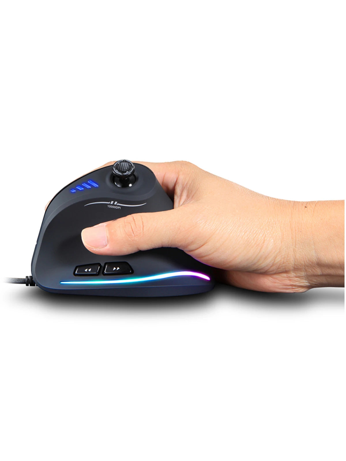 ZELOTES C18 Upright Mouse 11 Key Optical Mouse 10000DPI Support Programming Comfortable Gaming Mouse