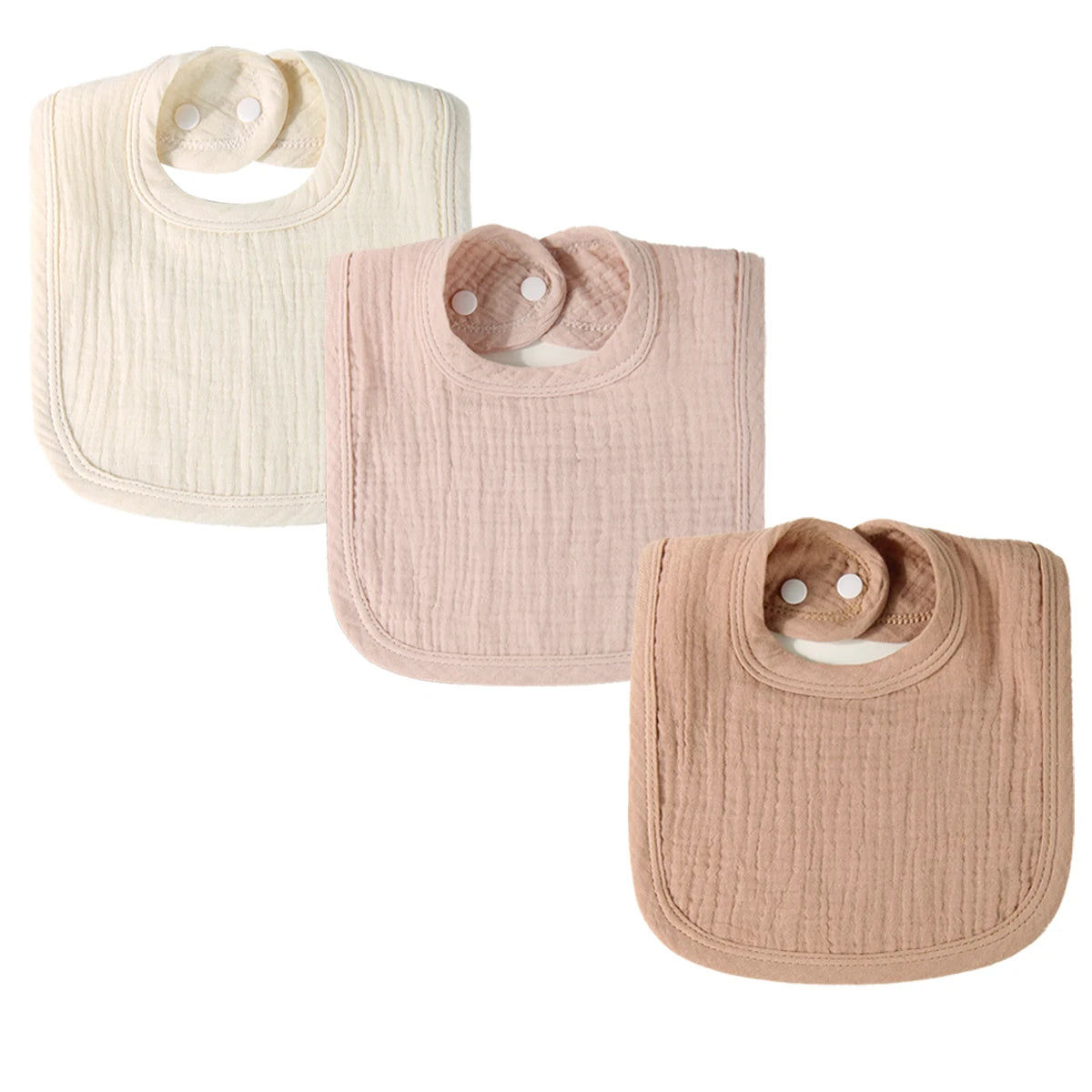 Pure Cotton Gauze Baby Bib Soft Breathable U-Shaped Saliva Towel for Infants Comfortable And Airy Neck Cover for Babies