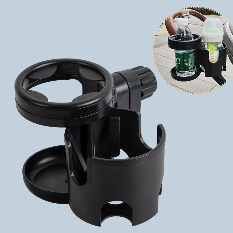 2-in-1 cup holder Baby Stroller Cup Holder Rack Children Bicycle Cart Bottle Rack Kids Bicycle Pushchair Accessories