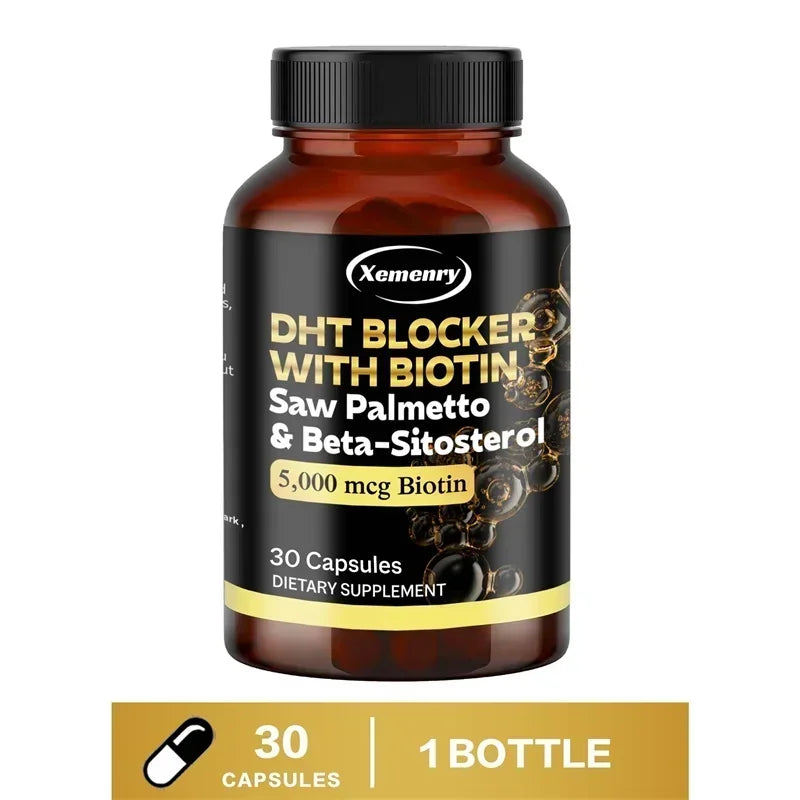 DHT Blocker - Promotes Hair Growth Helps with Healthy Urination Natural DHT Blocker for Men & Women