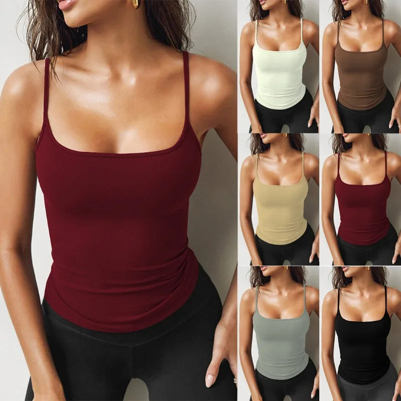 2025 Summer New Fashion Women's Tank Top Women's Strapless Fitted Cropped Tops Women's Clothing