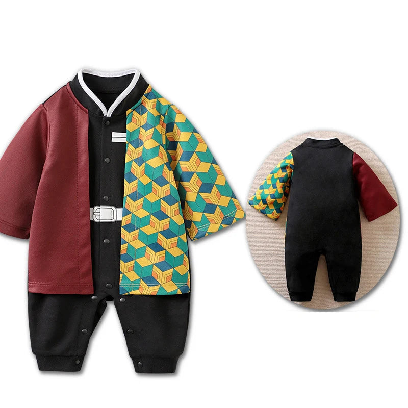 cosplay baby Infant Romper Boy Girl Anime Clothes Halloween Costume Kids Cotton Jumpsuit Toddler Overalls