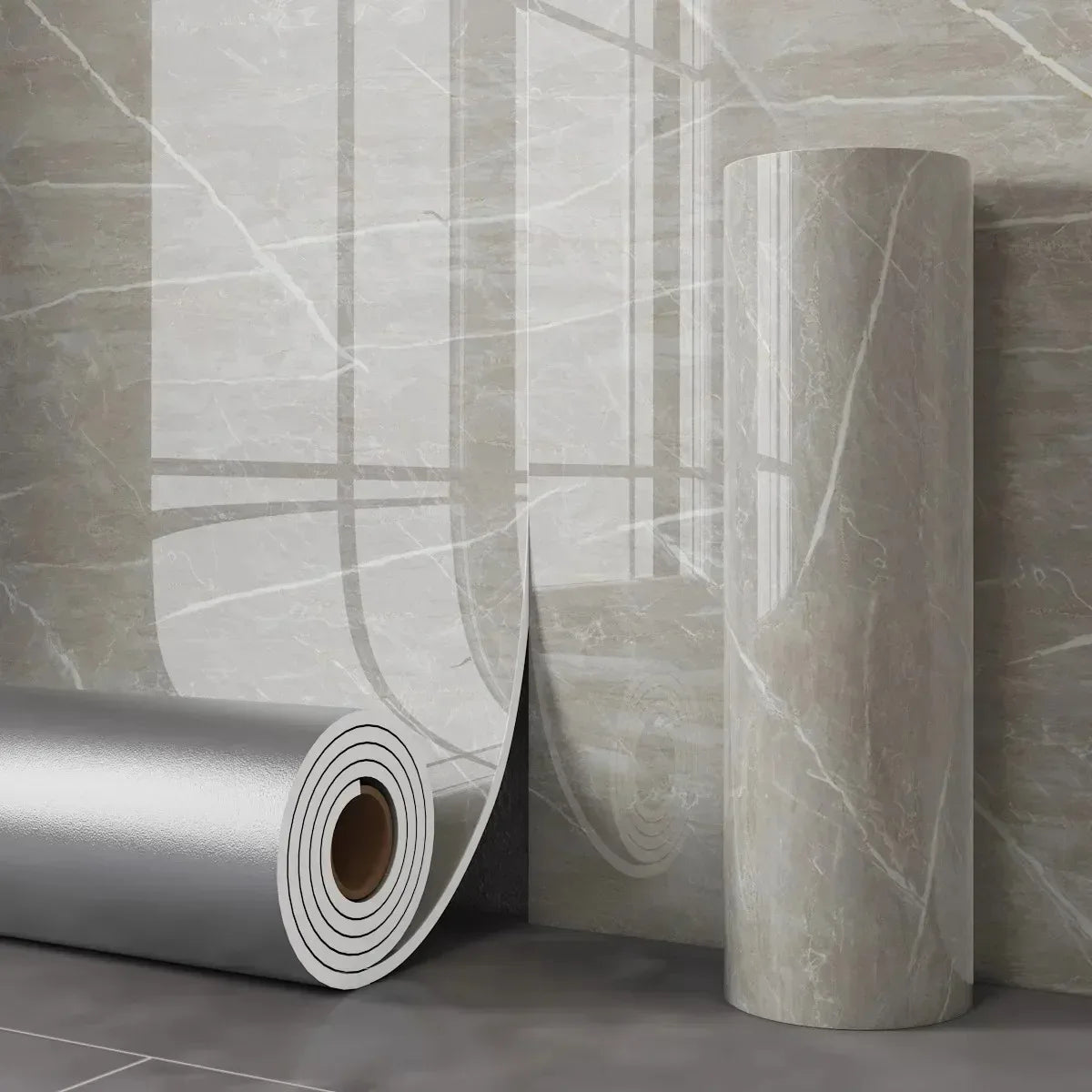 Marble Wall Stickers Roll, Waterproof, Easy To Peel and Stick, Decorative Stickers for Living Rooms and Bathrooms, Home Decor