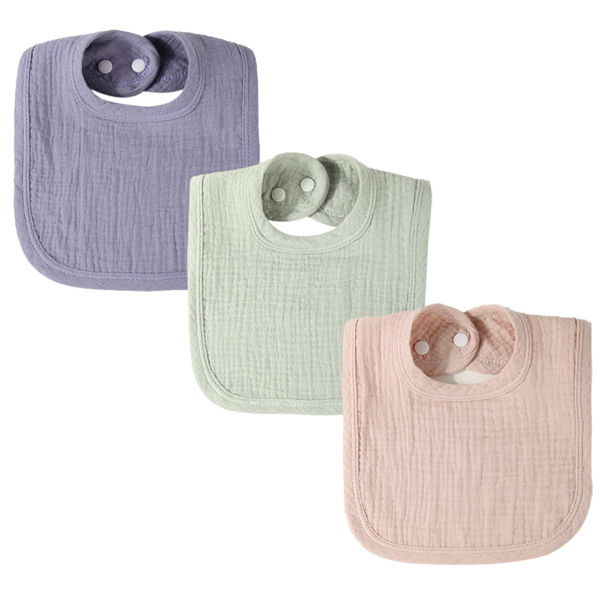 Pure Cotton Gauze Baby Bib Soft Breathable U-Shaped Saliva Towel for Infants Comfortable And Airy Neck Cover for Babies
