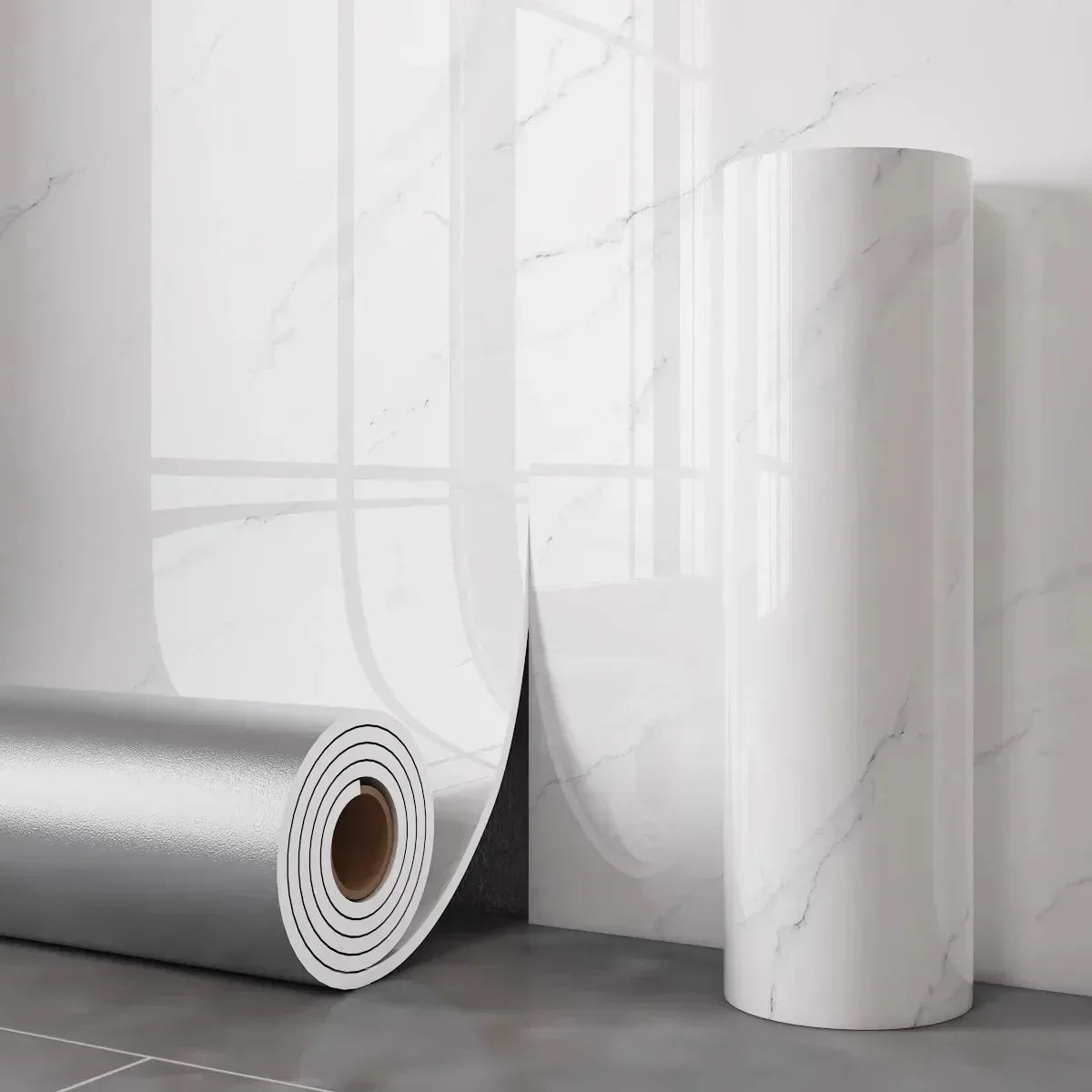 Marble Wall Stickers Roll, Waterproof, Easy To Peel and Stick, Decorative Stickers for Living Rooms and Bathrooms, Home Decor