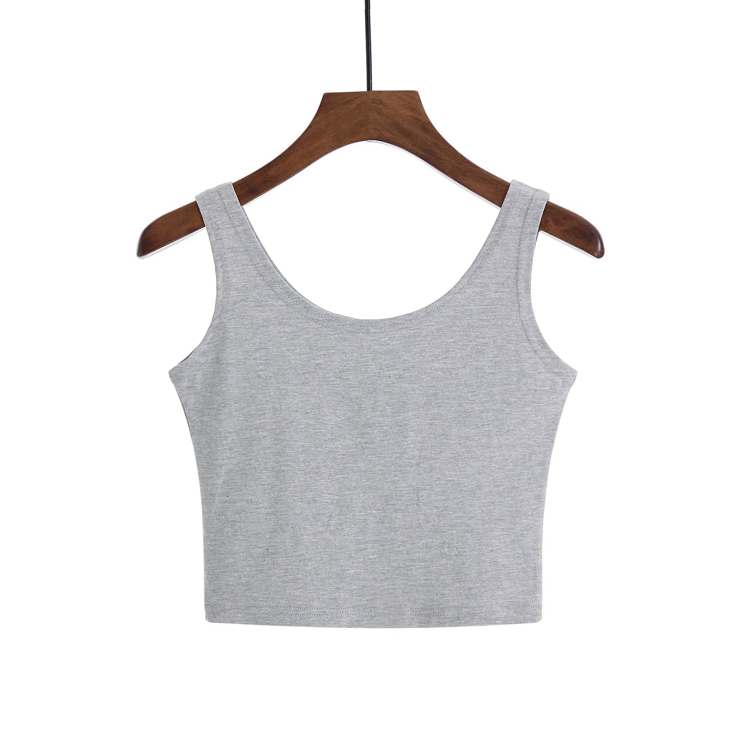 2024 Fashion Women Solid Color Suspender Camisole Tank Top for Women's Short Yoga Sports Crop Top Sleeveless Sexy Slim Fit Tops