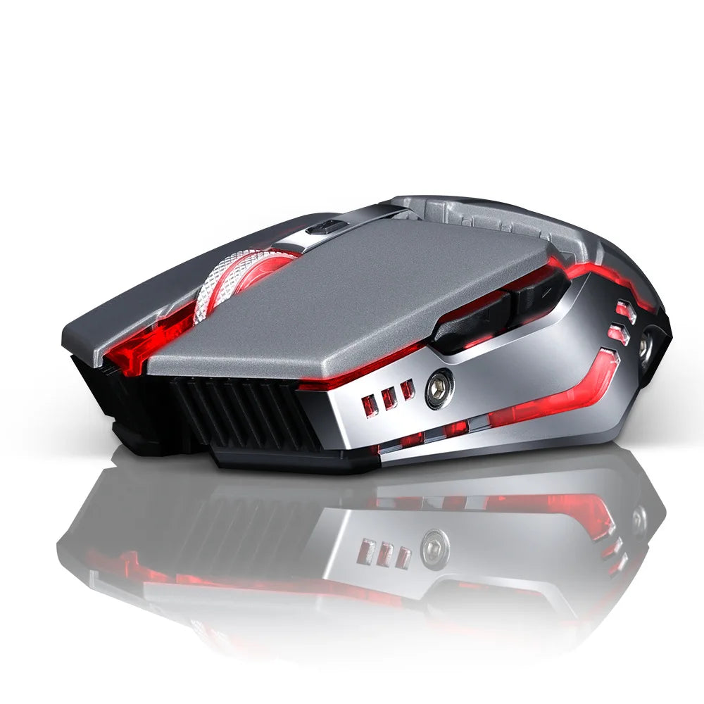 Four gear dpi adjustment Thunder Wolf Q15 charging mute wireless mouse laptop peripherals office games USB mouse