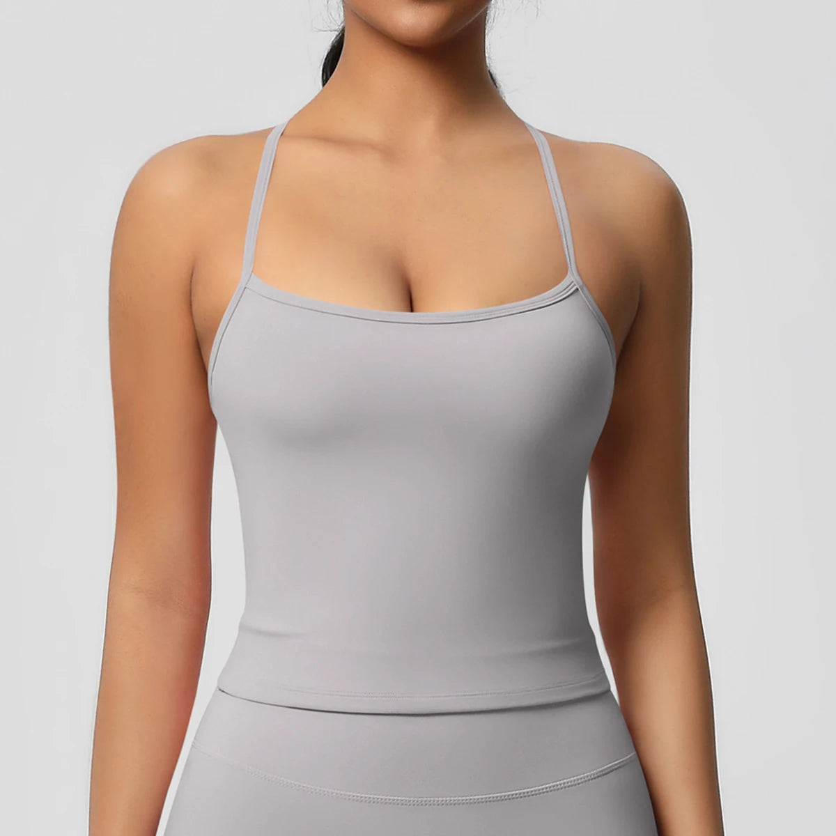 Cross Back Sports Top Women Training Yoga Bra With Pad Stretch Sport Underwear Gym Push Up Running Vest Fitness Workout Tank Top