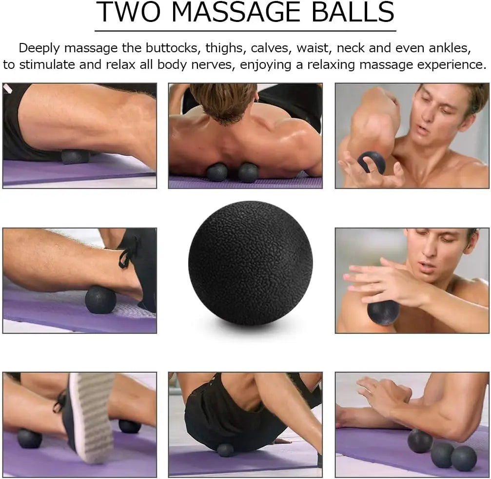 5 in 1 set, Trigger point foam roller massage stick massage ball for deep muscle massage Pilates yoga,full body fitness exercise