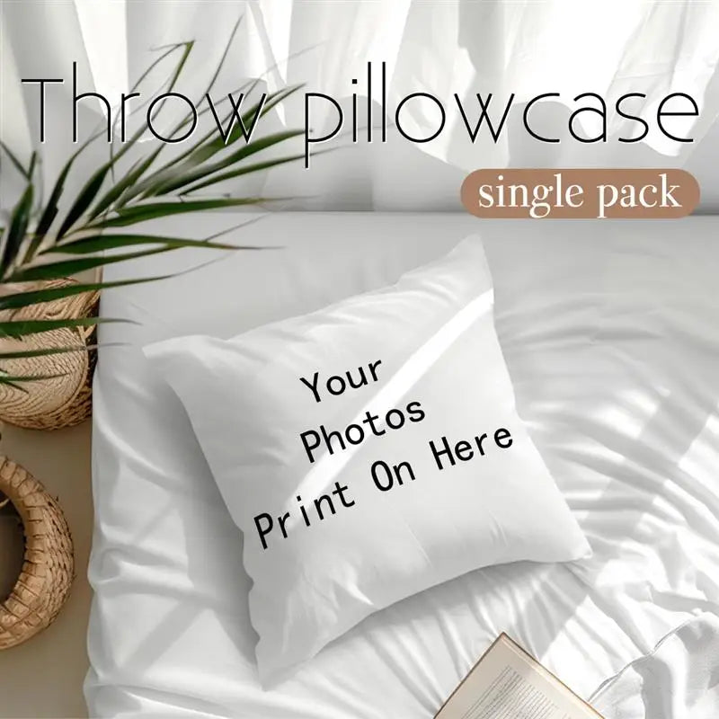 Custom Pillow Case Cushion Personalized Cozy Pillowcase Printed Your Design Picture Text Home Decorative Pillows Household Gifts