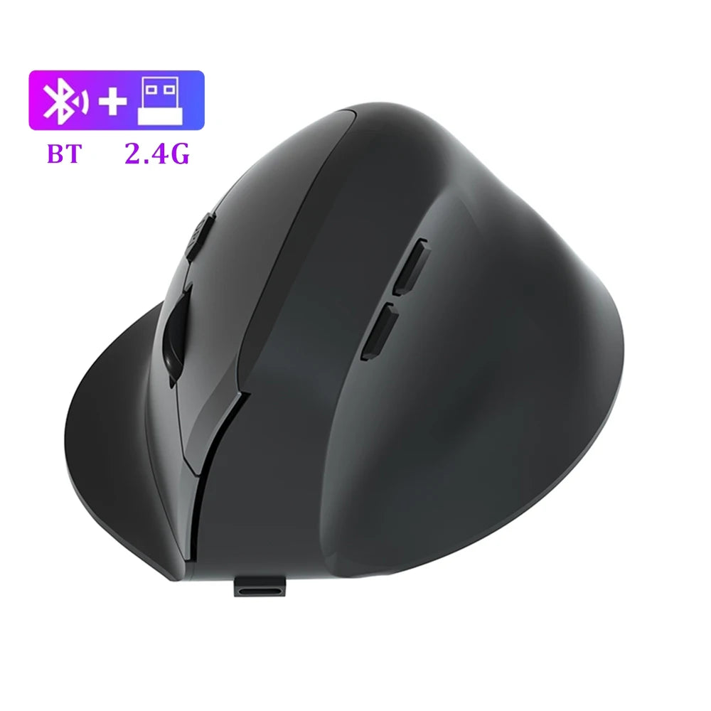 Vertical Mouse Ergonomic Mouse 2.4G Wireless Mouse Bluetooth 5.1 Mouse Rechargeable Mice Silent Mouse 2400 DPI for PC Laptop