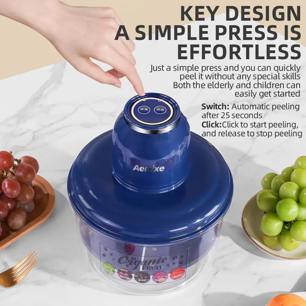 Electric Automatic Grape Peeler Machine for Home Use, Desktop Fruit Skin Peeler for Grapes Tomatoes, Easy to Clean & Save Time