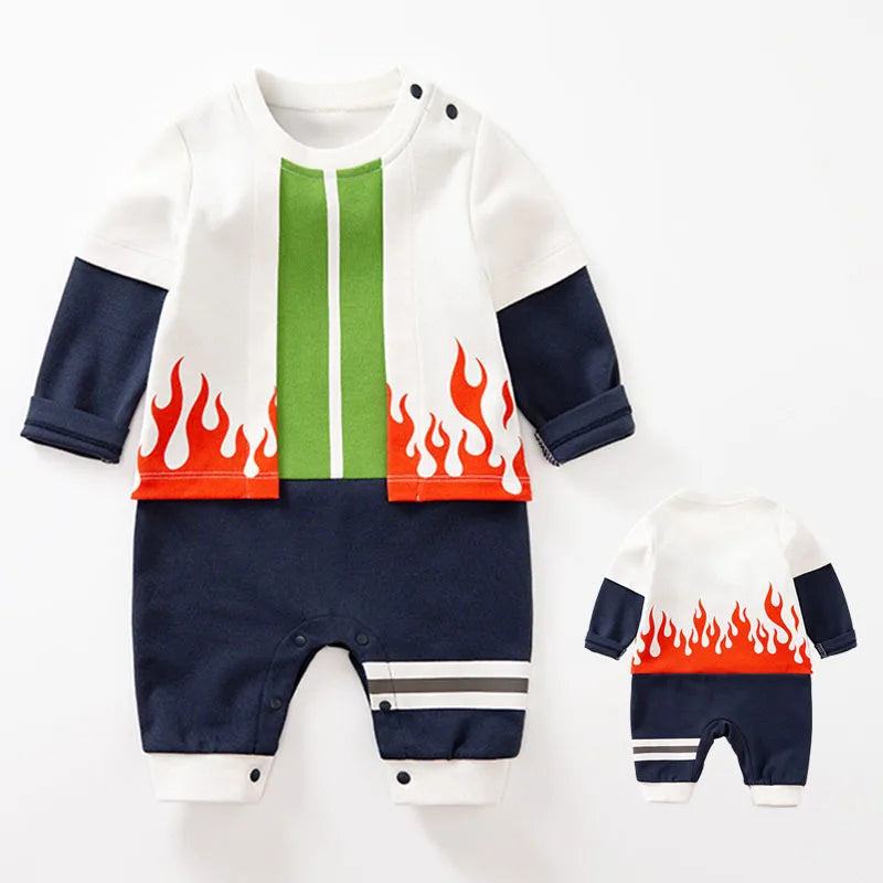 cosplay baby Infant Romper Boy Girl Anime Clothes Halloween Costume Kids Cotton Jumpsuit Toddler Overalls