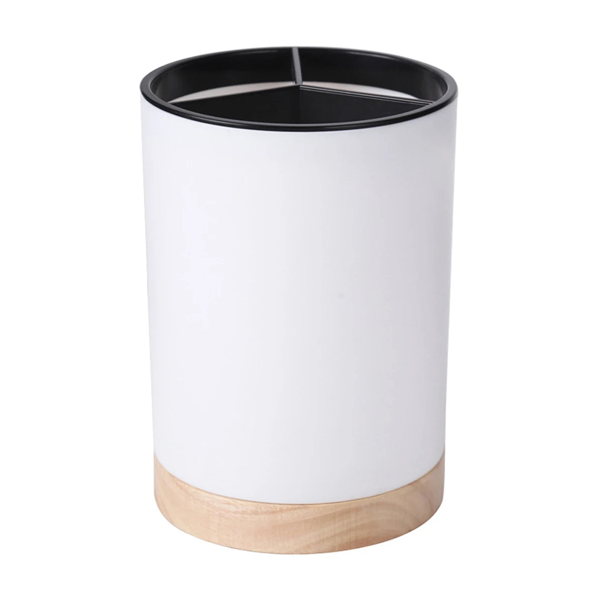 Kitchen Tableware Storage Bucket Utensil Holder Cutlery Drainer Plastic Chopstick Spoon Storage Rack Detachable 3 Divided