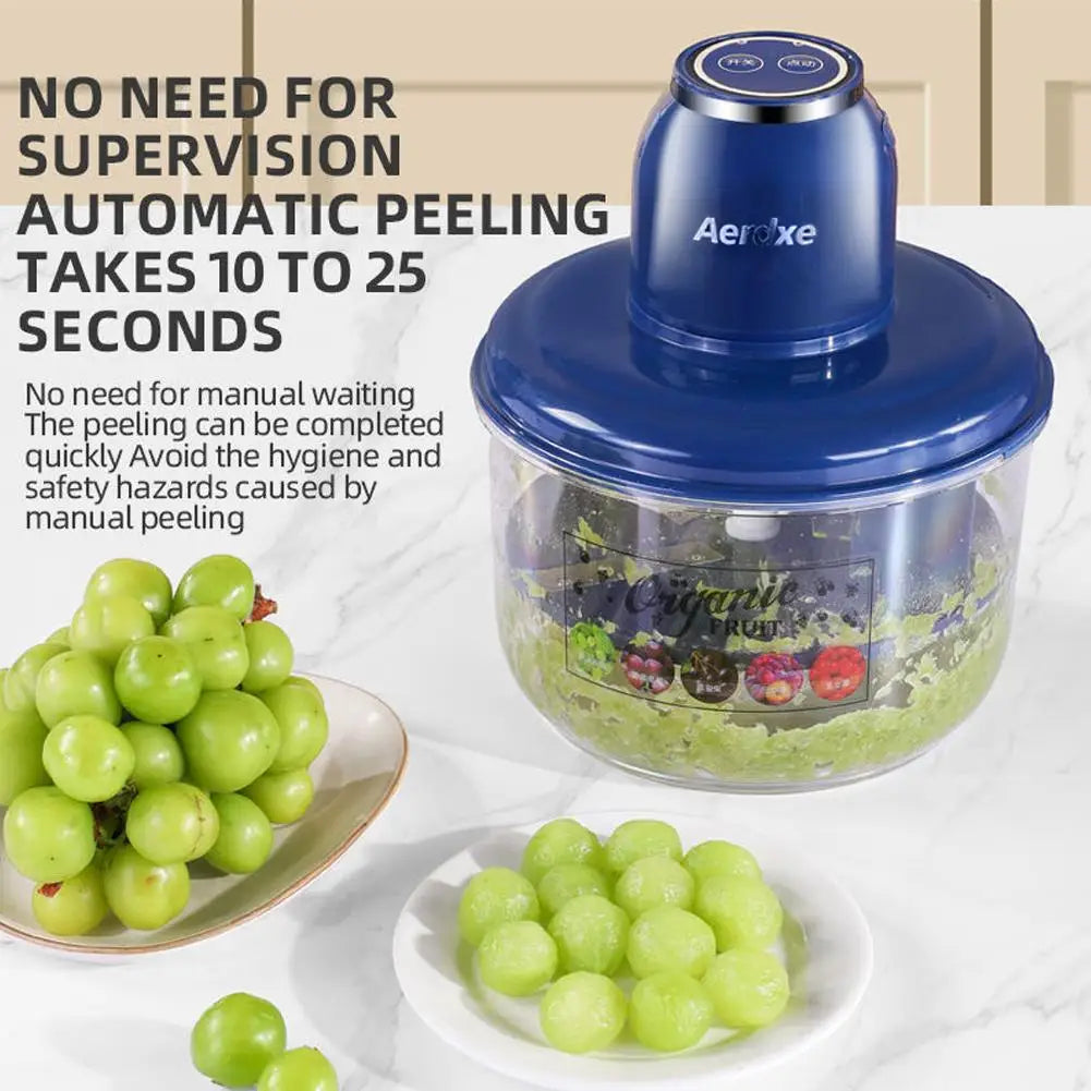 Electric Automatic Grape Peeler Machine for Home Use, Desktop Fruit Skin Peeler for Grapes Tomatoes, Easy to Clean & Save Time