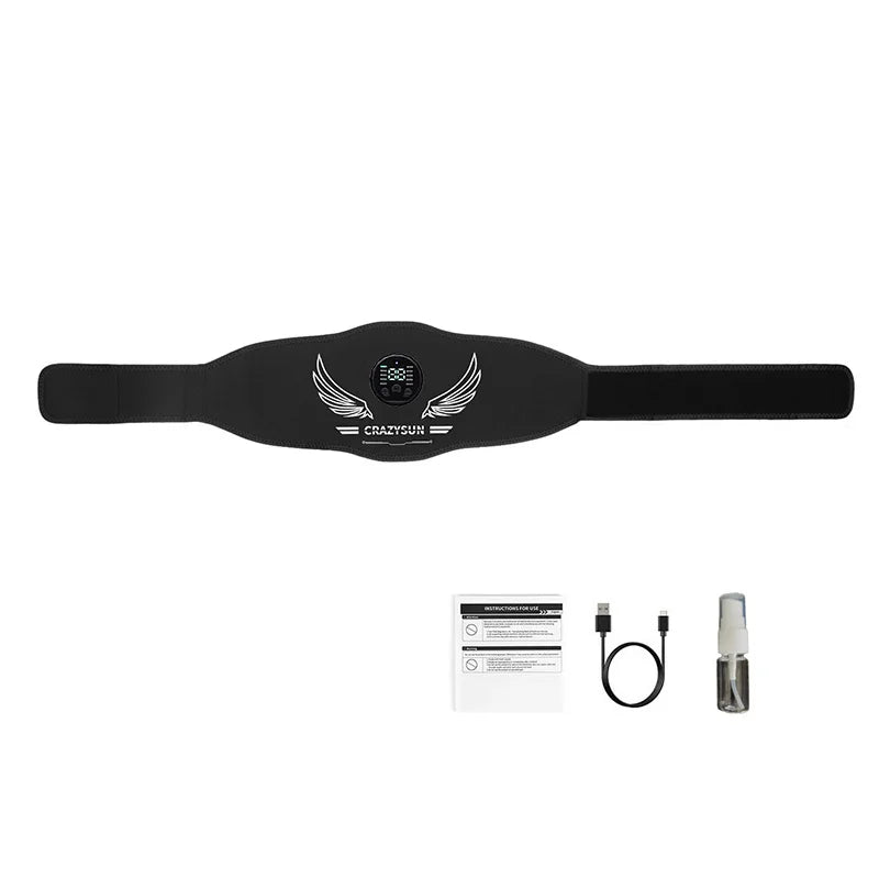 Smart Muscle Toner EMS Muscle Stimulator Electric Abdominal Toning Belt USB Recharge Body Slimming Massager Weight Loss Fitness