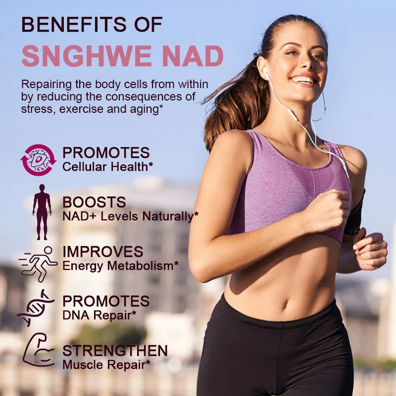 NAD Supplements - Anti-Aging Cell Booster,NAD+ Booster, Nicotinamide Riboside Alternative, Natural Energy & Cellular Health