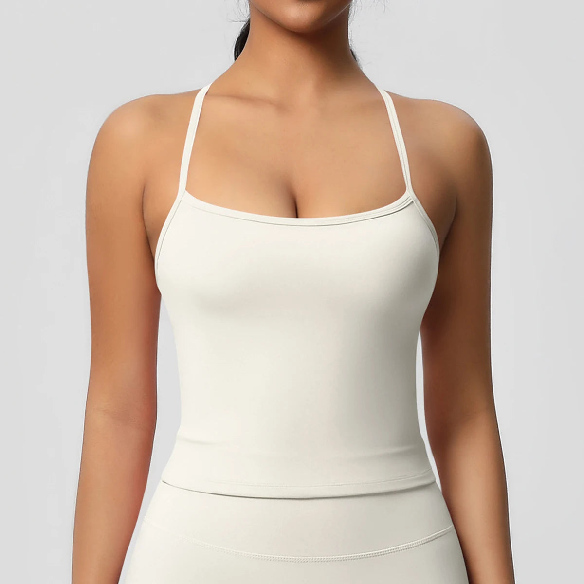 Cross Back Sports Top Women Training Yoga Bra With Pad Stretch Sport Underwear Gym Push Up Running Vest Fitness Workout Tank Top