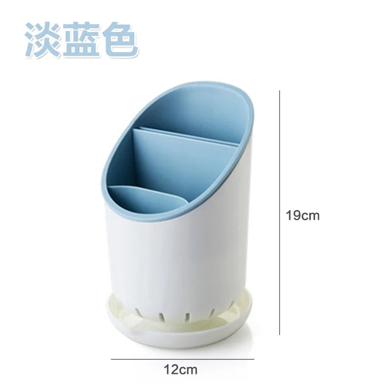 Cutlery Storage Holder Plastic Drainer Drain Containers Drying Rack Tableware Table Knife Spoon Fork Container Kitchen Tool