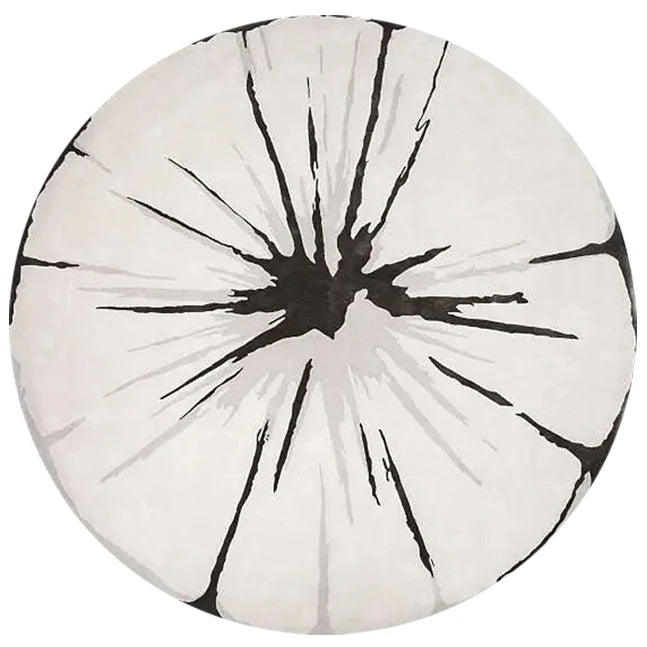Home Thicken Non-slip Mat Modern Minimalist Carpets for Living Room Fluffy Soft Bedroom Decor Stripe Carpet Large Area Round Rug