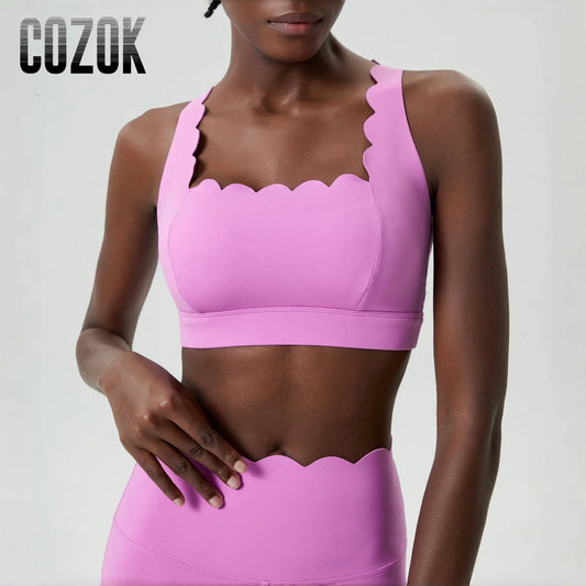 Sexy Back Sports Bra Women Padded Yoga Bra Gym Crop Top Female Shock-proof Workout Running Tops Quick-drying Fitness Underwear