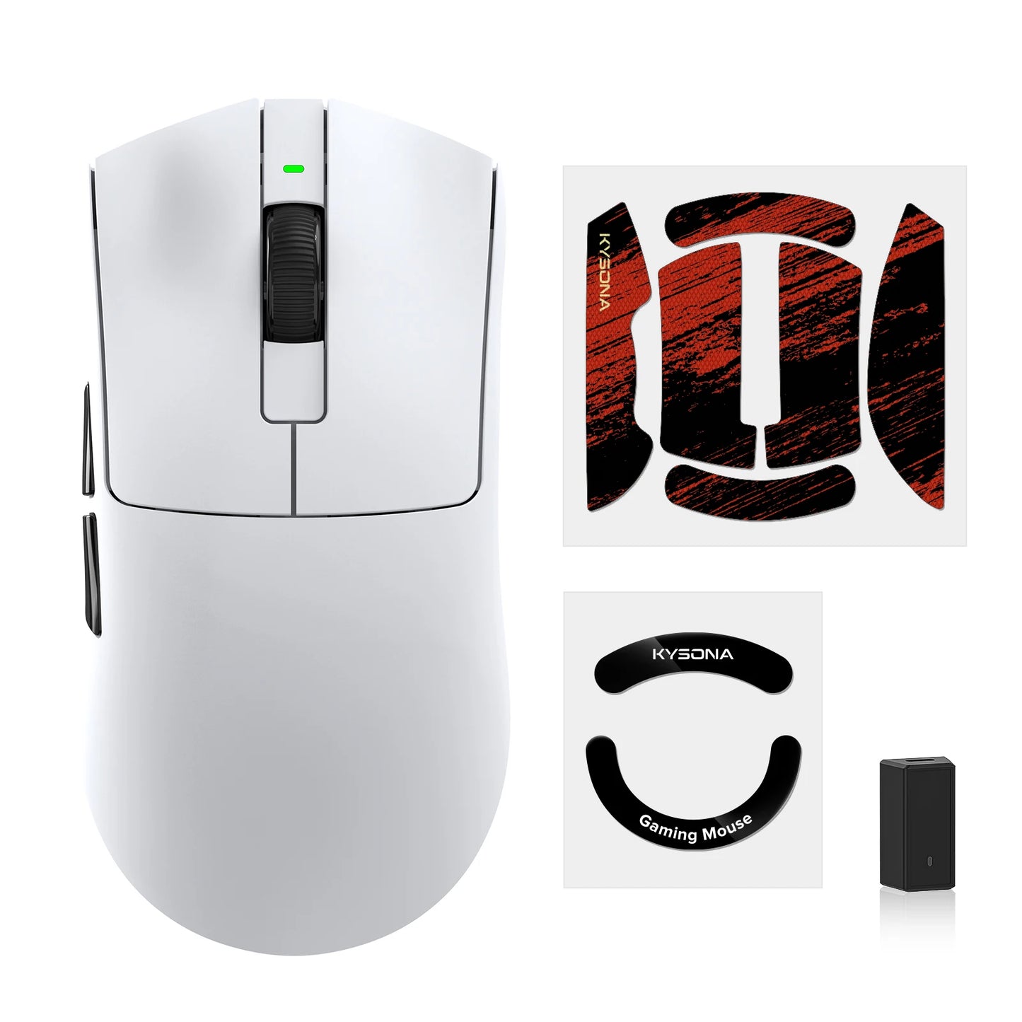 KYSONA Jupiter Ultra Wireless Mouse Gaming PAW3950 sensor 8000hz Bluetooth 30000DPI Rechargeable Mice For PC laptop Gamer