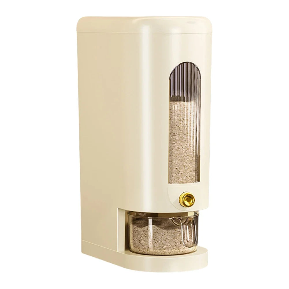 5/10KG Automatic Rice Dispenser Insect-Proof Sealed Grain Cereal Dispenser Keep Dry Fresh Kitchen Grain Container Large Capacity