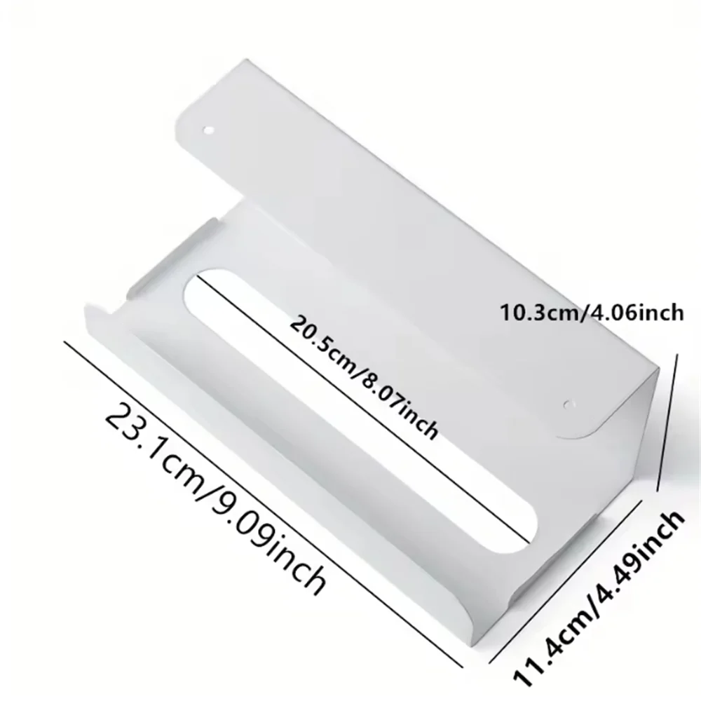 1/2pcs Kitchen tissue holder, no punching iron paper holder, household napkin hanger, cabinet, drawer, wall mounted