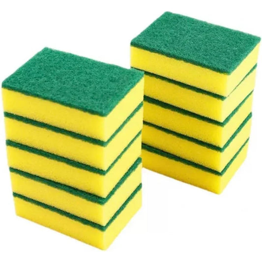 30 Piece Set of Heavy-Duty Frosted Sponge, Double-Sided Design, Durable Kitchen Sponge, high-Density dishwashing Sponge.