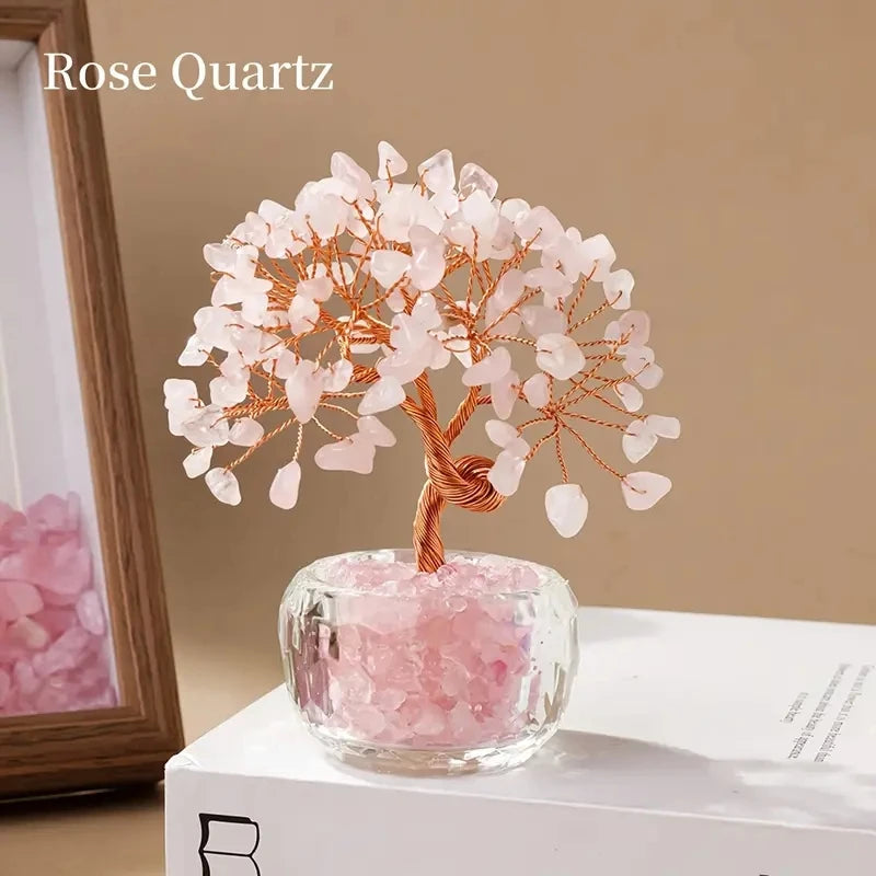 Natural Crystal Fortune Tree Feng Shui Tree of Life Decor  Home/Office Decoration, Housewarming/Wedding/Birthday GiftHousewarmin