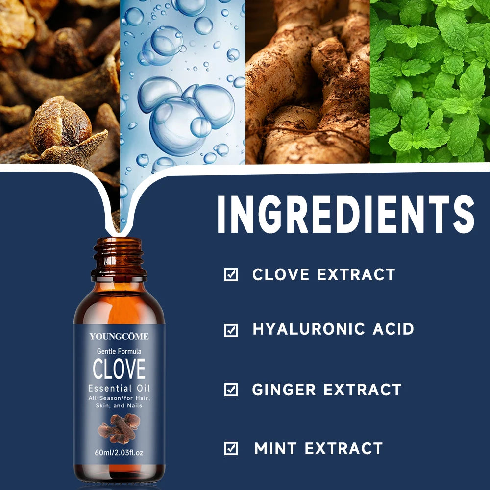 Clove Essential Oil Essential Bottle shine facial care Moisturizing Repair Anti-aging and Natural Organic Aromas Essential Oil