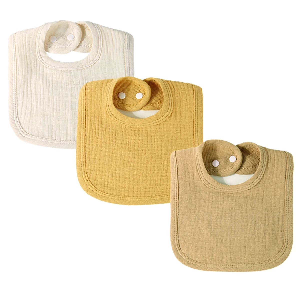 Pure Cotton Gauze Baby Bib Soft Breathable U-Shaped Saliva Towel for Infants Comfortable And Airy Neck Cover for Babies