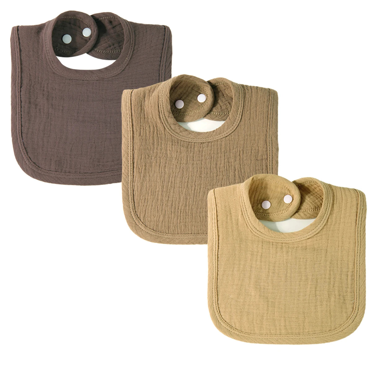 Pure Cotton Gauze Baby Bib Soft Breathable U-Shaped Saliva Towel for Infants Comfortable And Airy Neck Cover for Babies