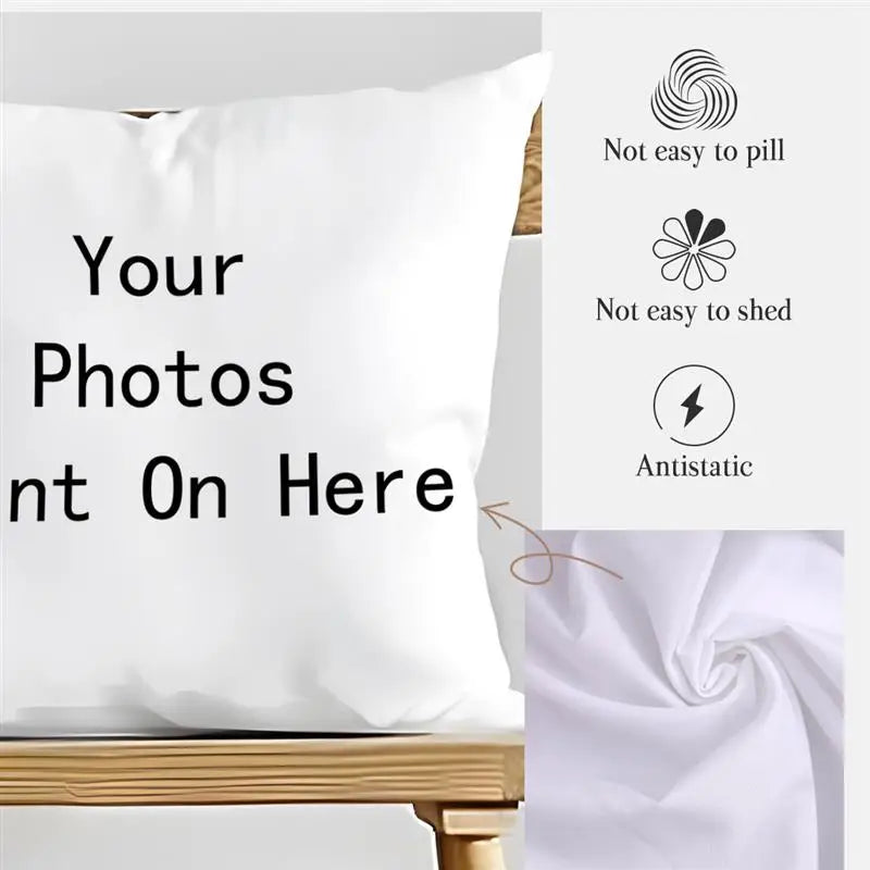 Custom Pillow Case Cushion Personalized Cozy Pillowcase Printed Your Design Picture Text Home Decorative Pillows Household Gifts