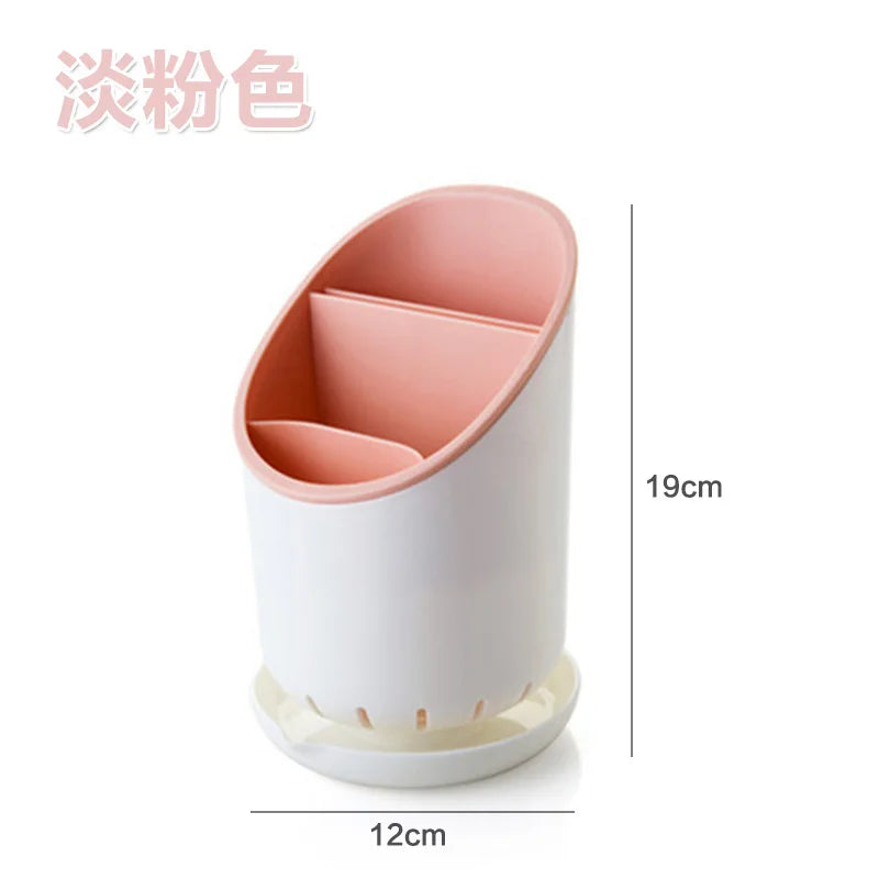 Cutlery Storage Holder Plastic Drainer Drain Containers Drying Rack Tableware Table Knife Spoon Fork Container Kitchen Tool